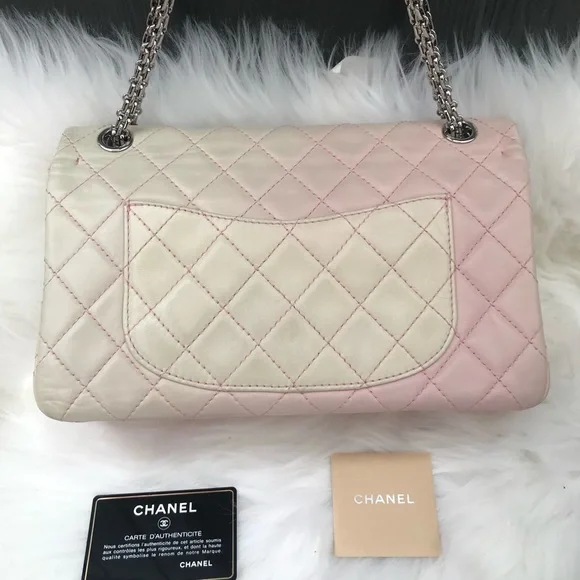 💎 RARE 💎 Reissue Chanel 2.55 double flap lambskin chain - Picture 9 of 13